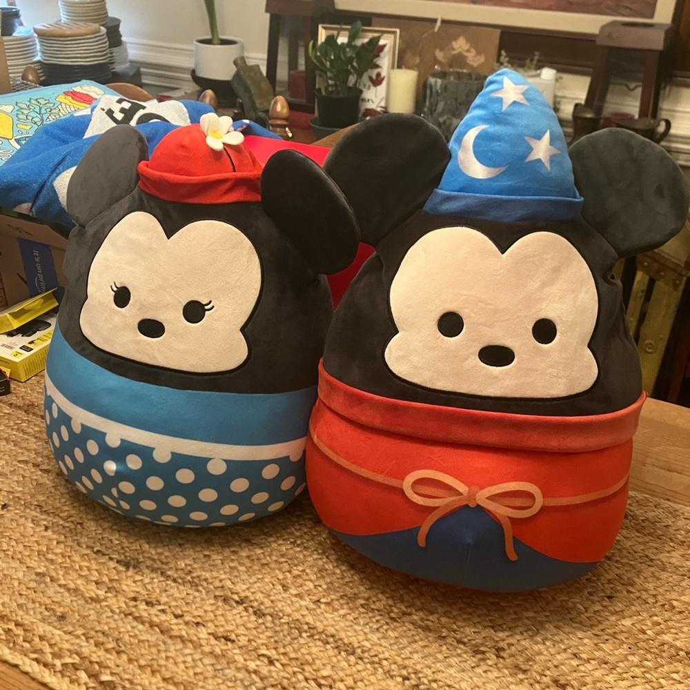 Squishmallow Disney 16” Sorcerers Apprentice Minnie & Mickey Mouse Fantasia